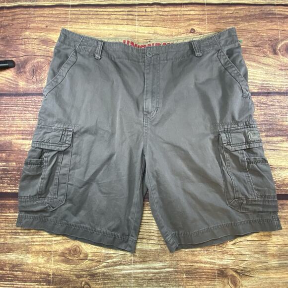 UNIONBAY Other - Y2K Unionbay Men's Cargo Shorts Size 46 Gray Stretch Cotton Hiking Casual Skate